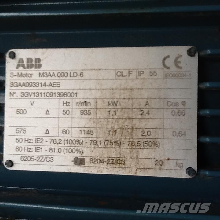  1,1 kW ABB E-Motor Motorji