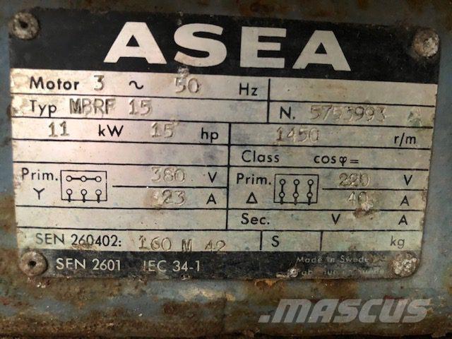  11 kW Asea MBRF 15 E-Motor Motorji