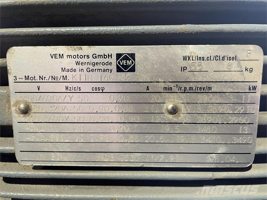  11 kW VEM e-motor Motorji