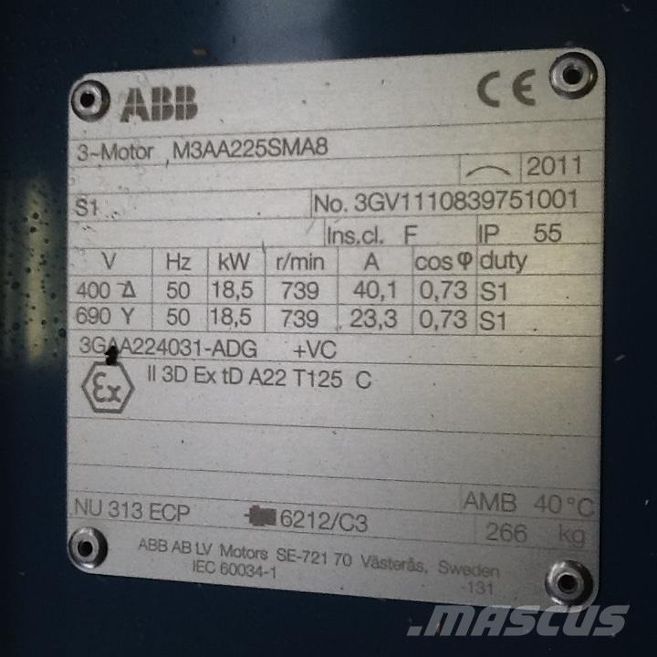  18,5 kW ABB E-Motor Motorji