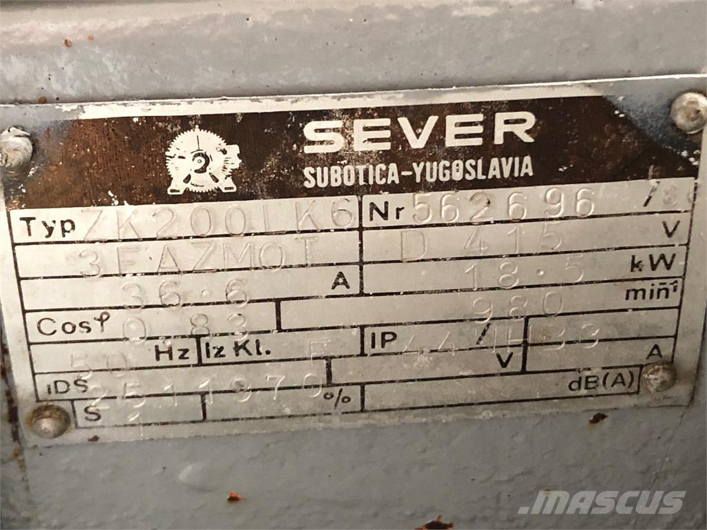 18,5 kW Sever E-Motor Motorji