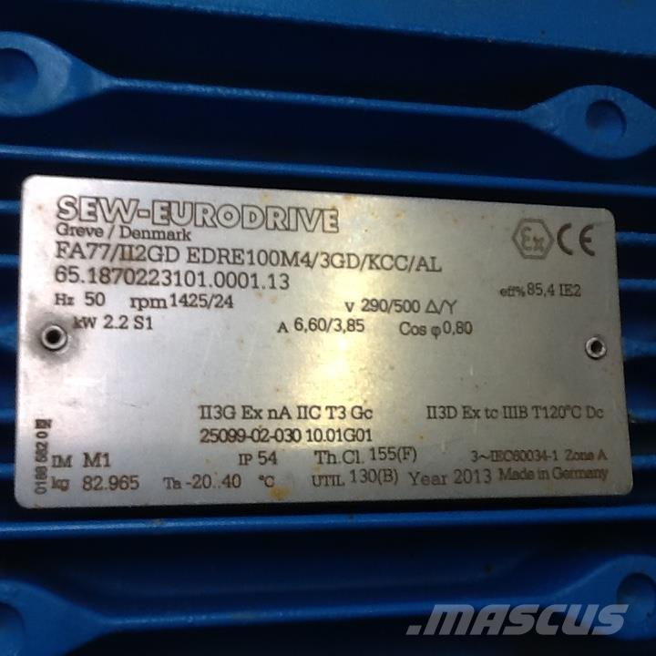  2,2 kW SEW E-Motor Motorji