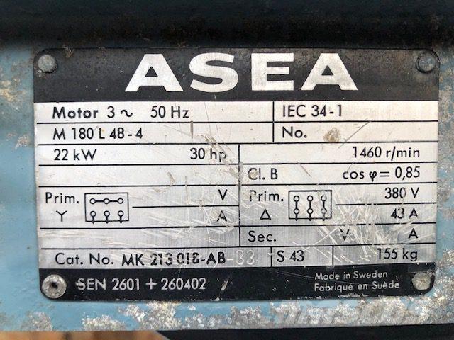  22 kW Asea M180 L48-4 Motorji