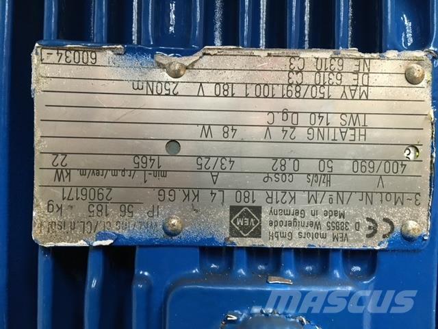  22 kw Gearmotor Motorji