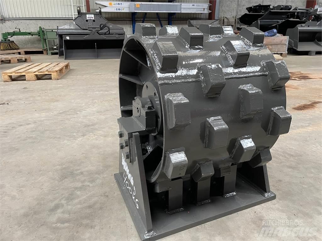  470 mm kompaktorhjul Kolesni valjarji s pnevmatikami