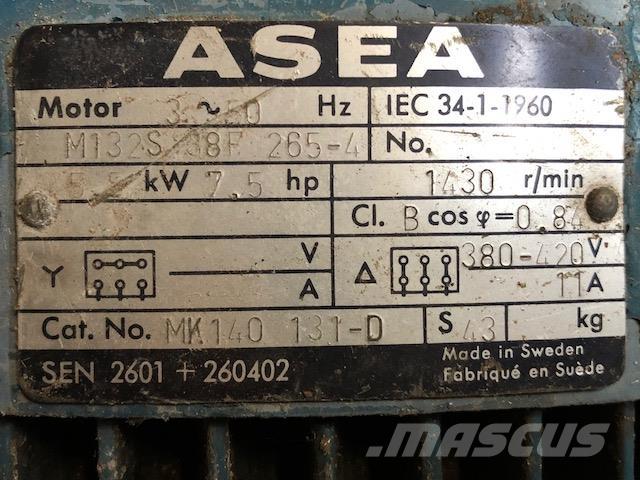  5,5 kW Asea E-Motor Motorji