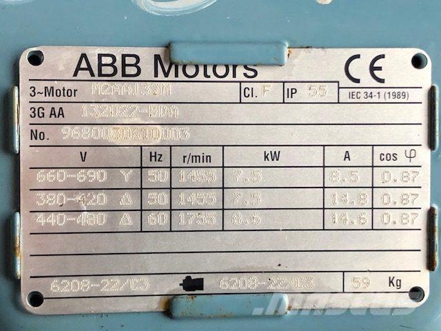  7,5 kW Vinkelgearmotor Motorji
