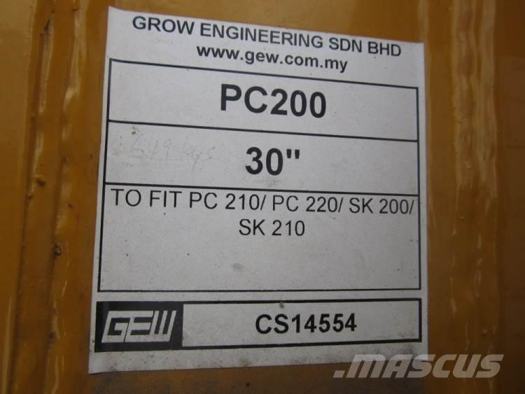  870 mm Graveskovl ex. PC200 Žlice