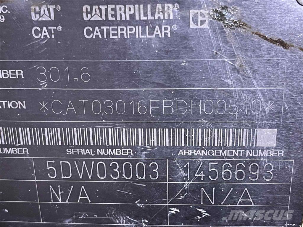 CAT 301.6 Gravemaskine Bagri goseničarji