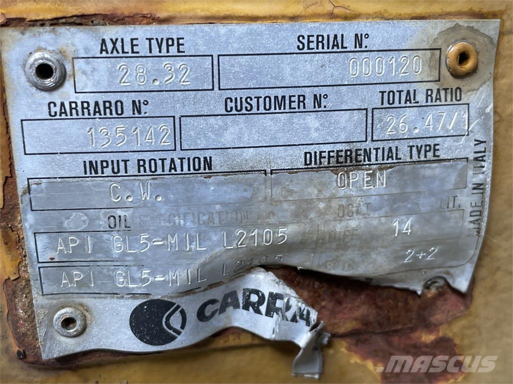 Hydrema 906B bagaksel Osi