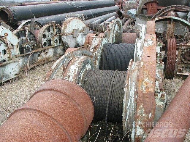  Piloteringsspil 3 tromler Tovorna dvigala, vitli in dvigala za material