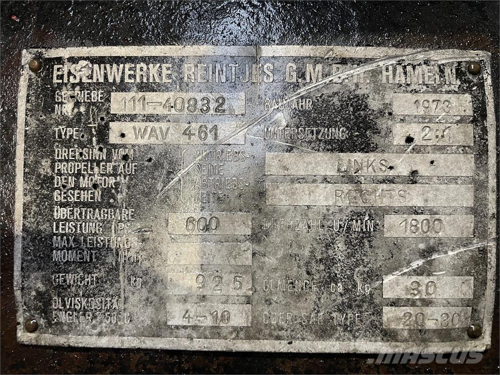 Reintjes WAV 461 Gear Menjalniki