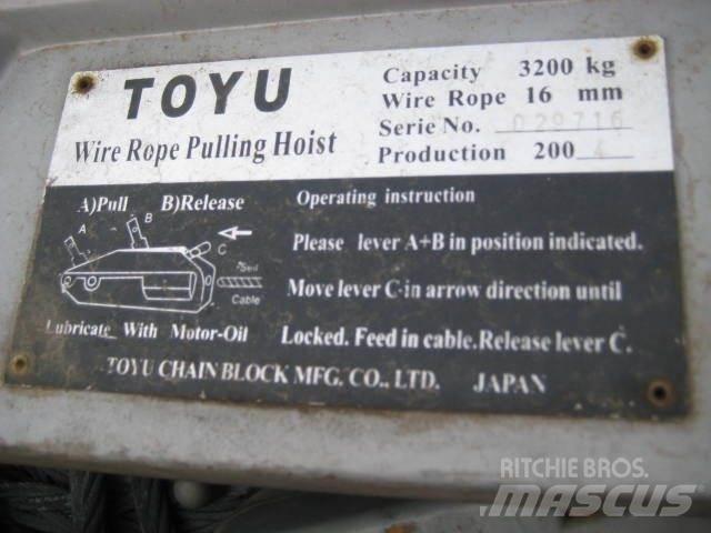  Rope pulling hoist - 3 stk. Tovorna dvigala, vitli in dvigala za material