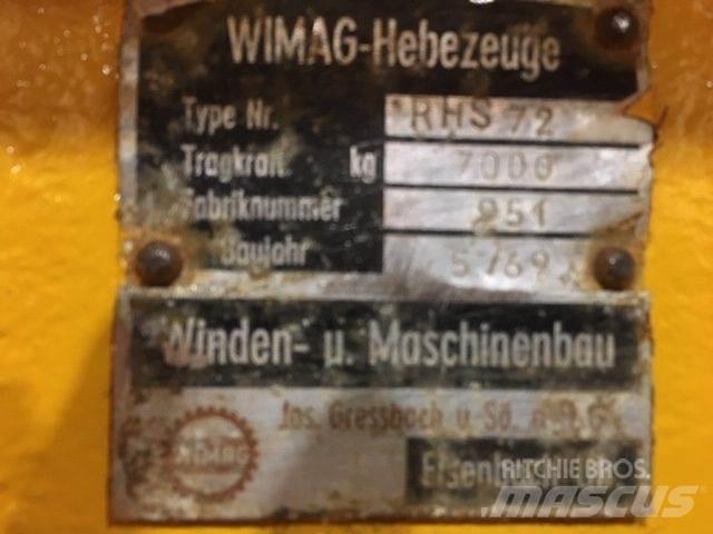  Wimag RHS72 løfteåg - 7 ton Rezervni deli in oprema za dvigala