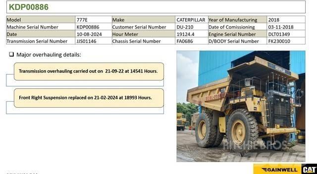 CAT 777E Zglobni demperji