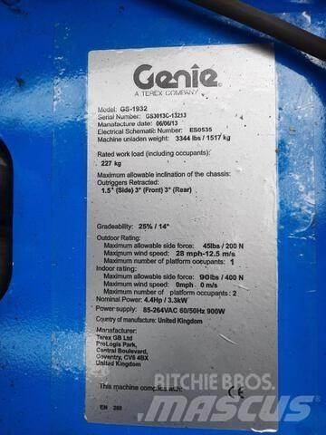 Genie GS1932 Škarjaste dvižne ploščadi