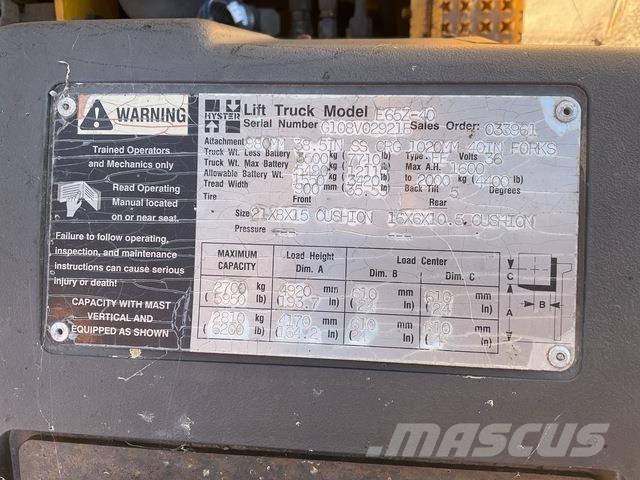 Hyster E65Z-40 Električni viličarji