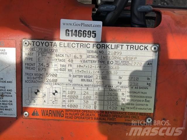 Toyota 7FBEU20 Električni viličarji
