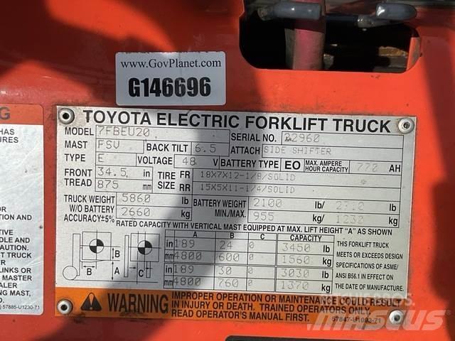 Toyota 7FBEU20 Električni viličarji