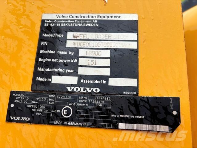 Volvo L105 Kolesni nakladalci