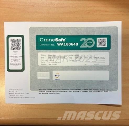 Zoomlion RT55 Avtodvigala