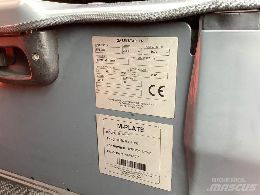 Toyota 8FBM16T Električni viličarji