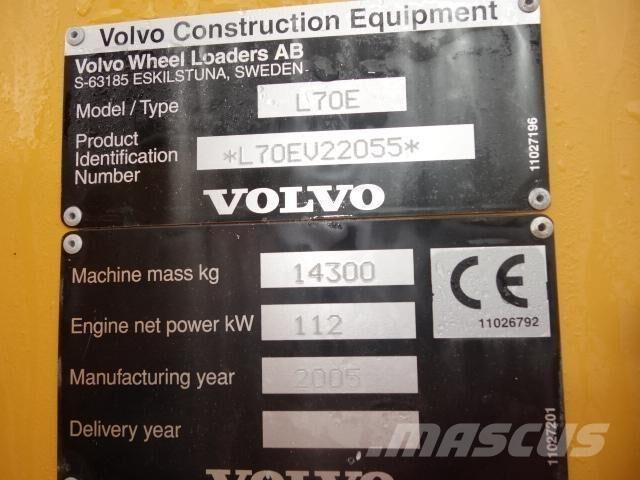 Volvo L70E Kolesni nakladalci