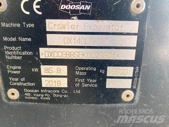 Doosan DX140LCR Bagri goseničarji