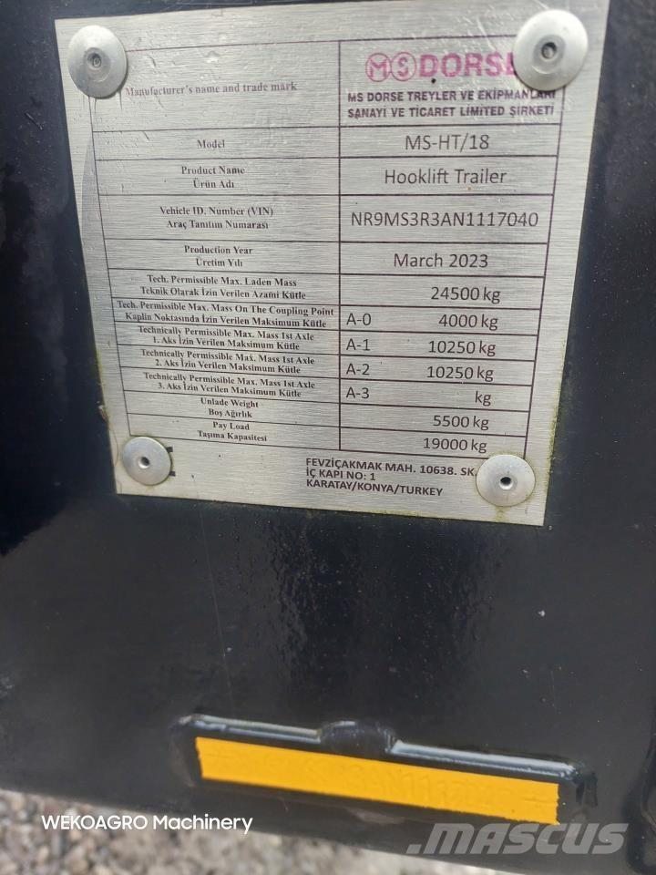 MS Dorse HT/18 Druge prikolice