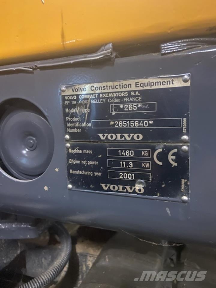 Volvo EC 15 Mini bagri <7t