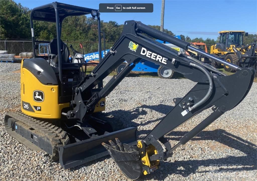 John Deere 26 P Mini bagri <7t