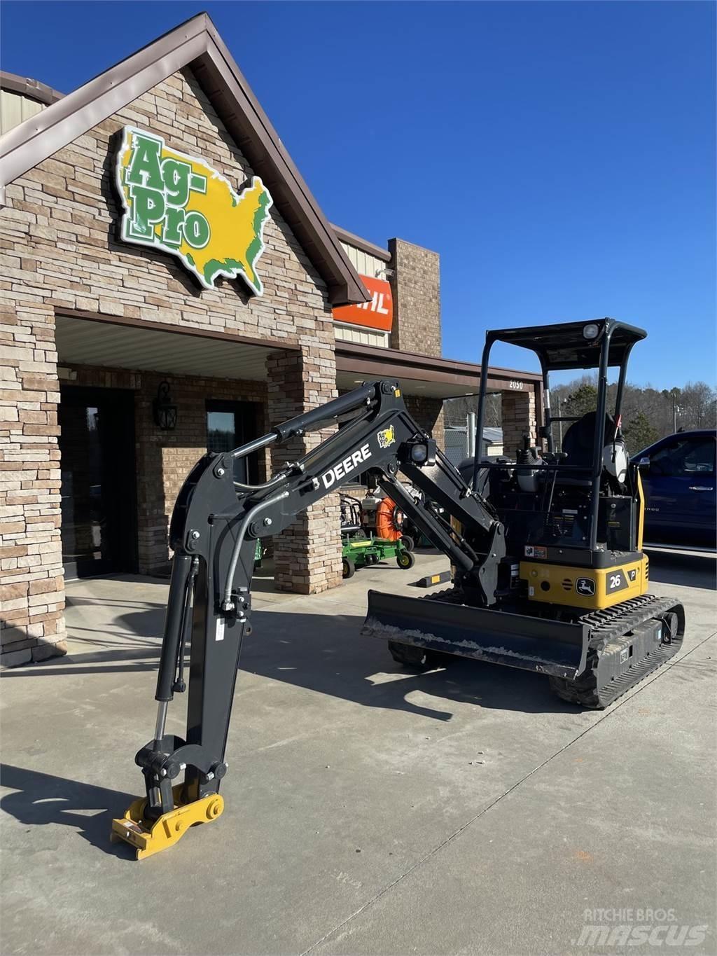 John Deere 26 P Mini bagri <7t