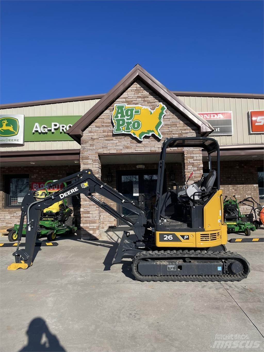 John Deere 26 P Mini bagri <7t