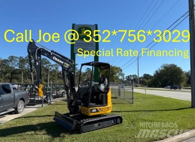 John Deere 26 P Mini bagri <7t