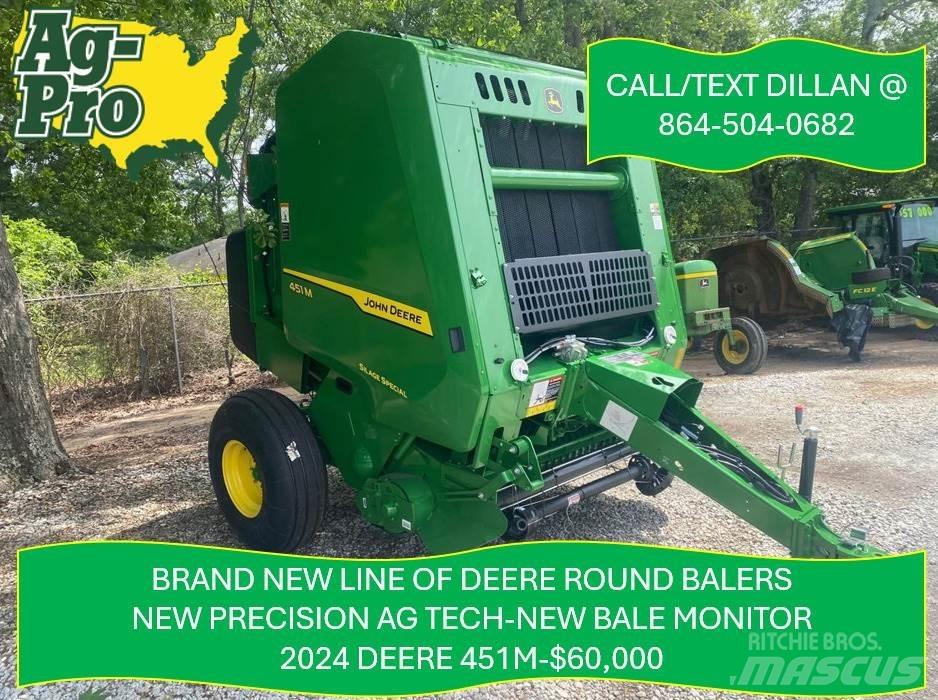 John Deere 451M Balirke (okrogle bale)