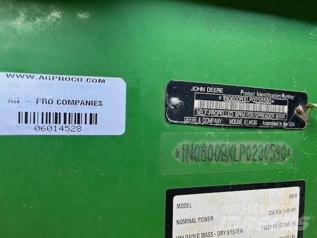 John Deere 600R Vlečne škropilnice