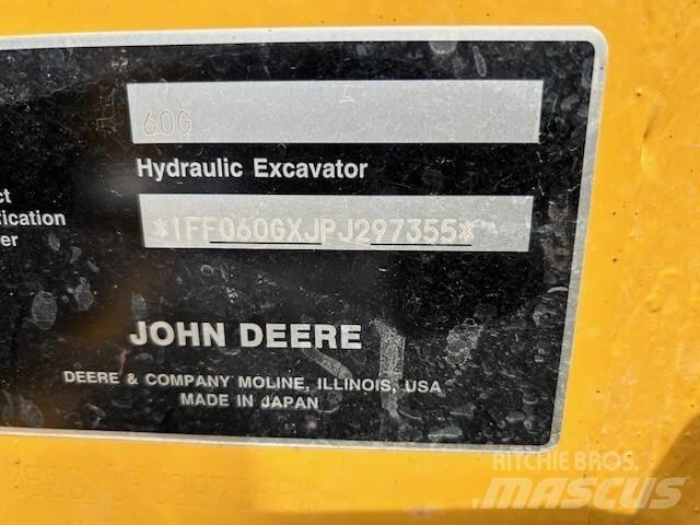 John Deere 60G Mini bagri <7t