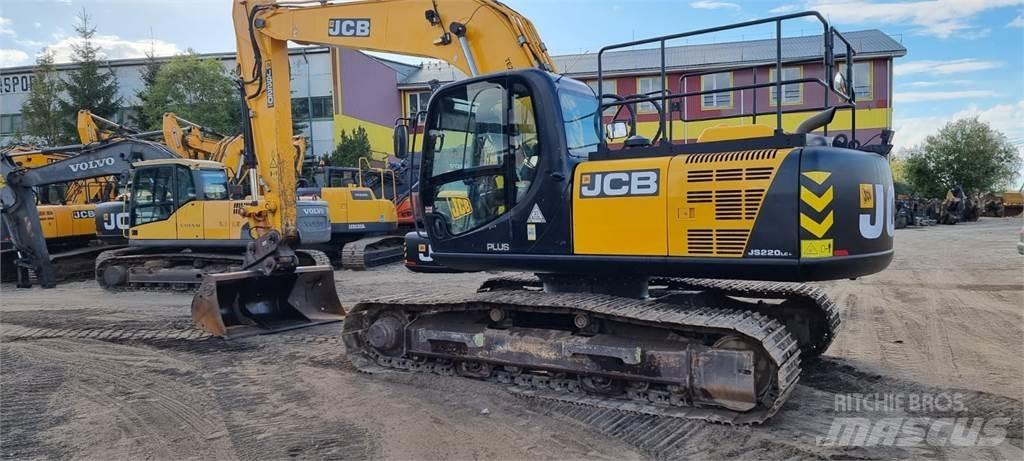 JCB JS220LC Plus + Bagri goseničarji