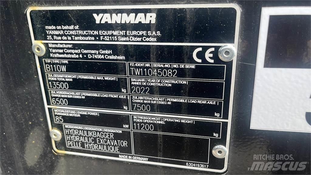 Yanmar B110W Bagri na kolesih