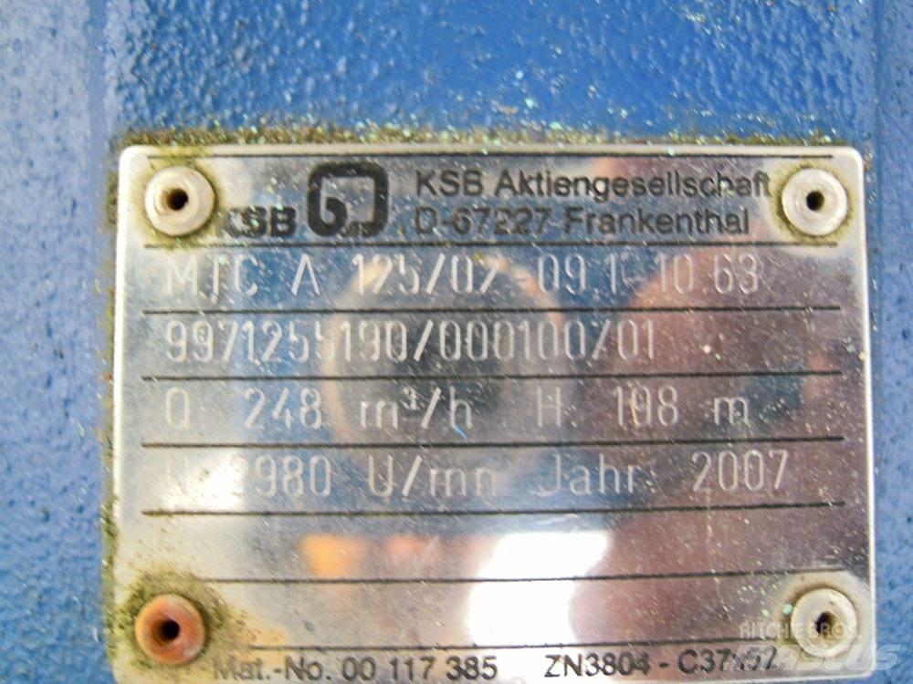 KSB MTC 125/02 Vodne črpalke