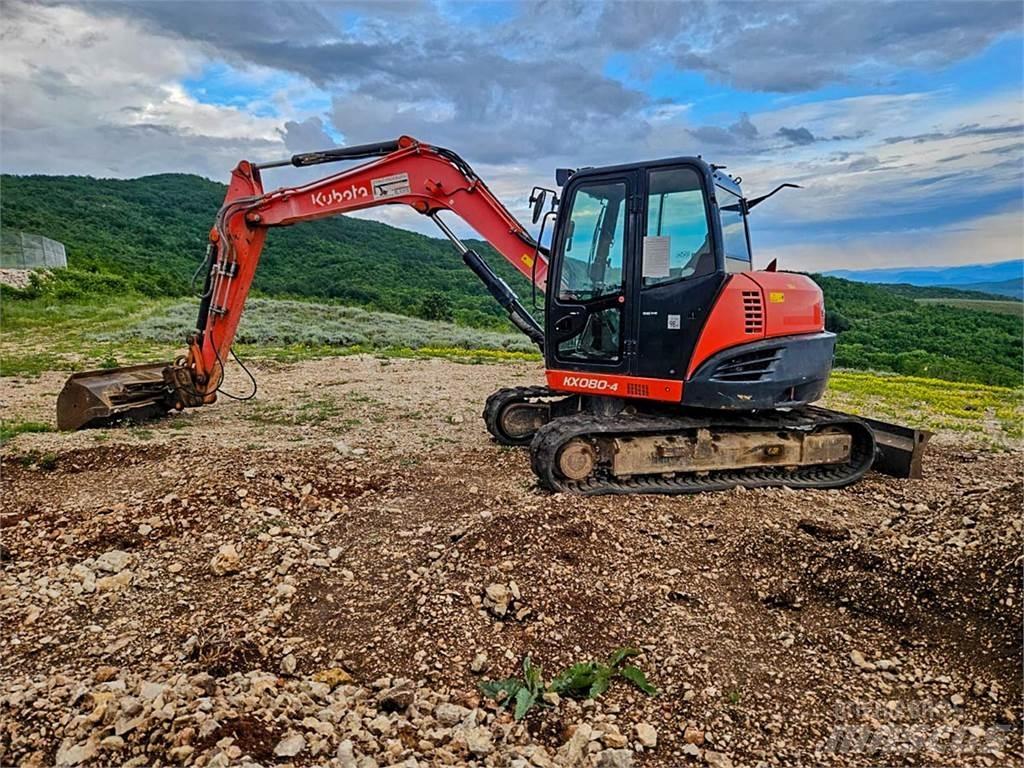Kubota KX080-4 Mini bagri <7t