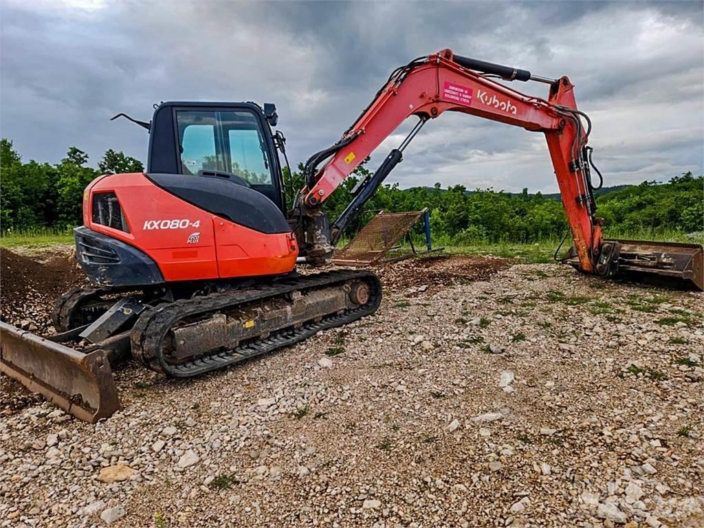 Kubota KX080-4 Mini bagri <7t