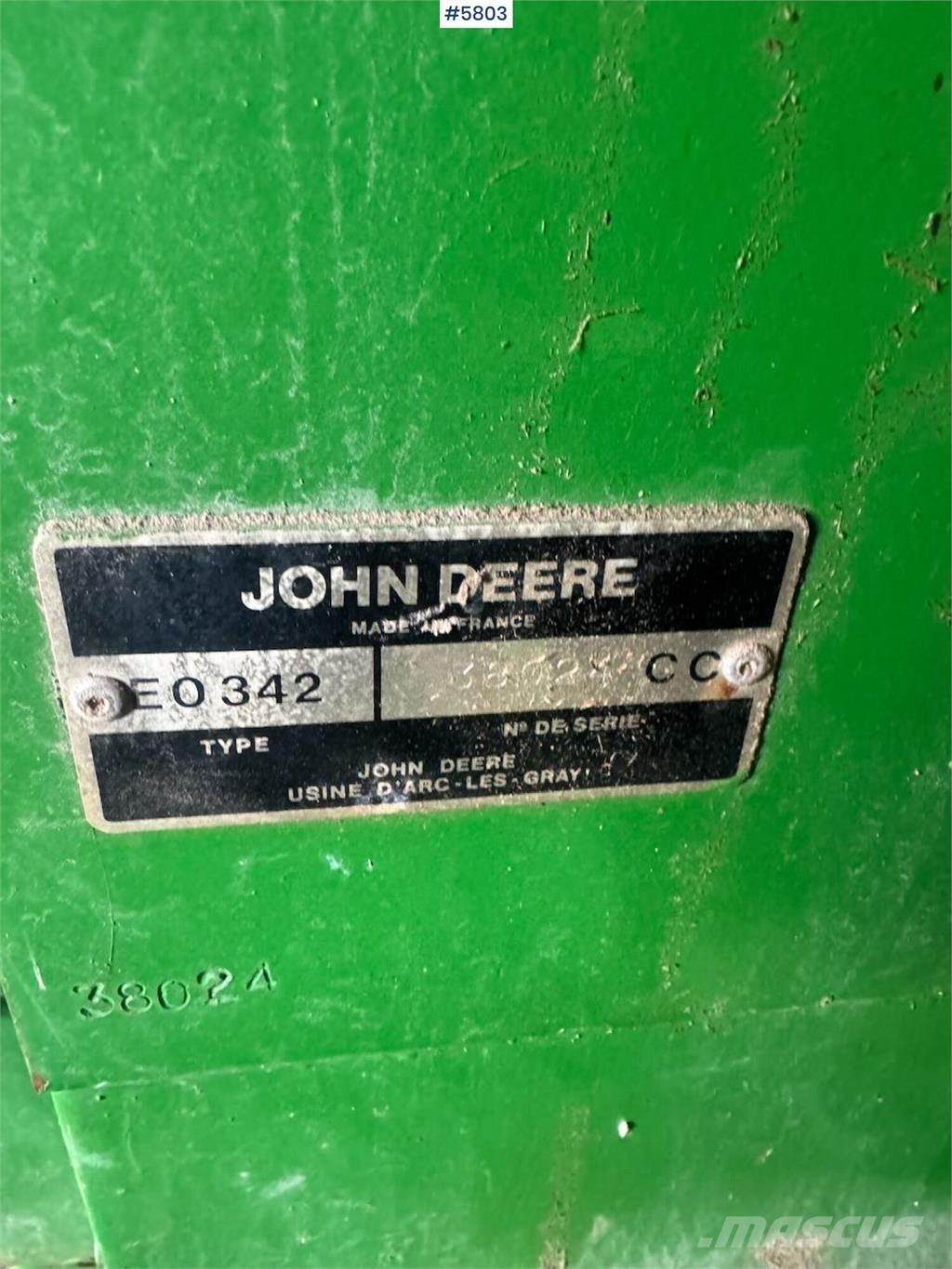 John Deere 342 Druga oprema za žetev