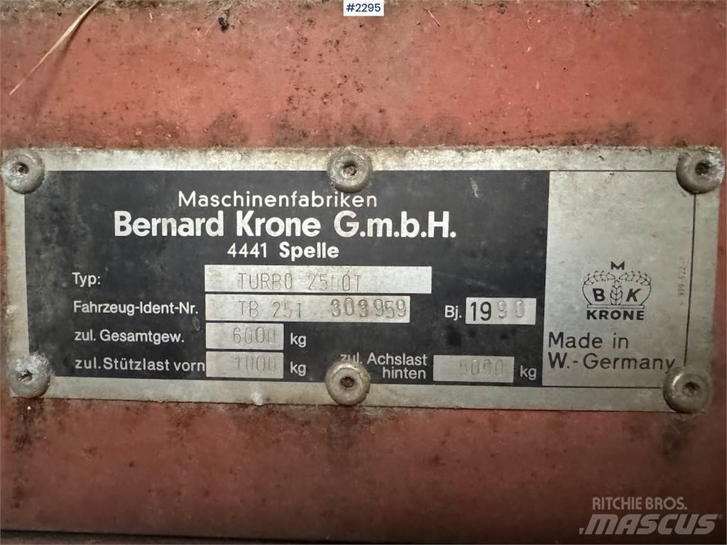 Krone Turbo 2500 Druga oprema za žetev