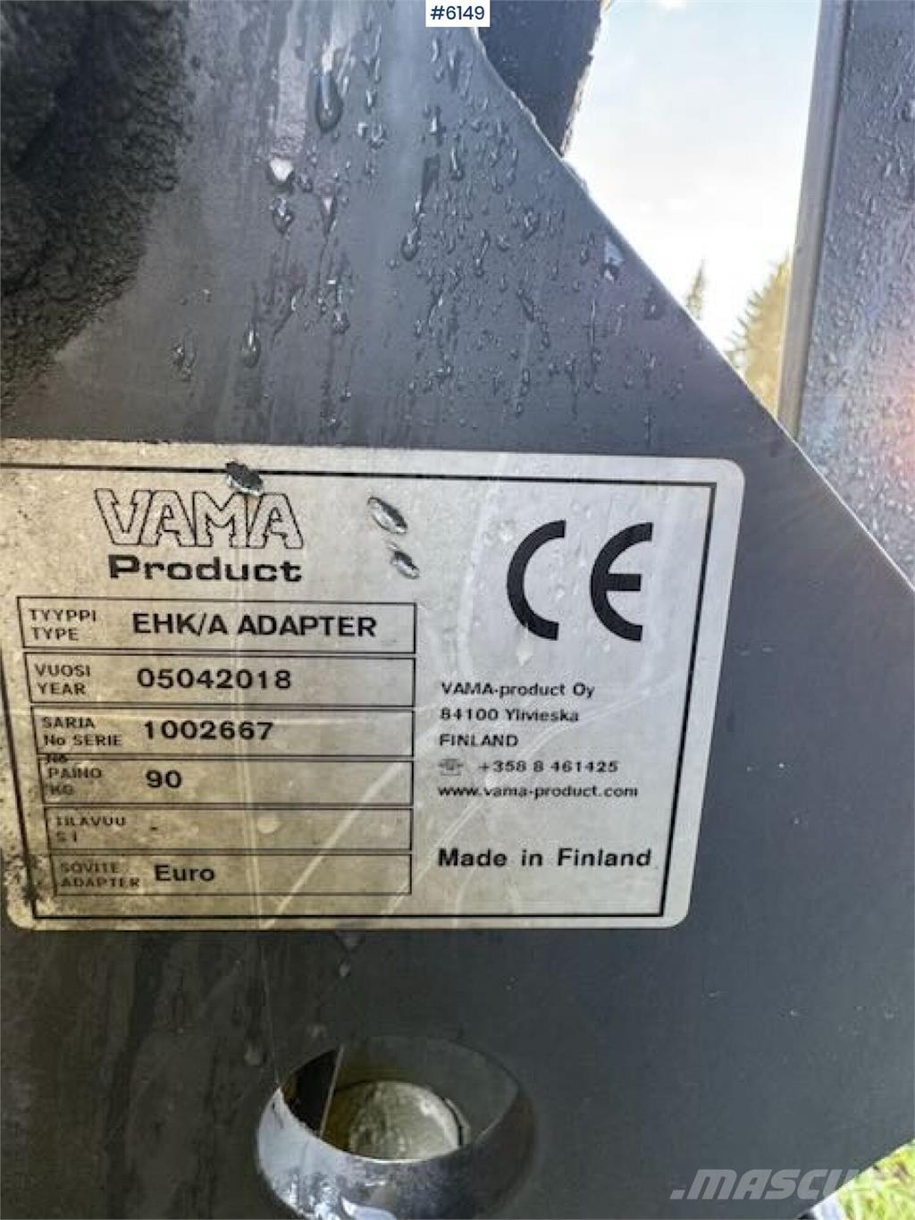 Vama Frontkost Vlečne škropilnice