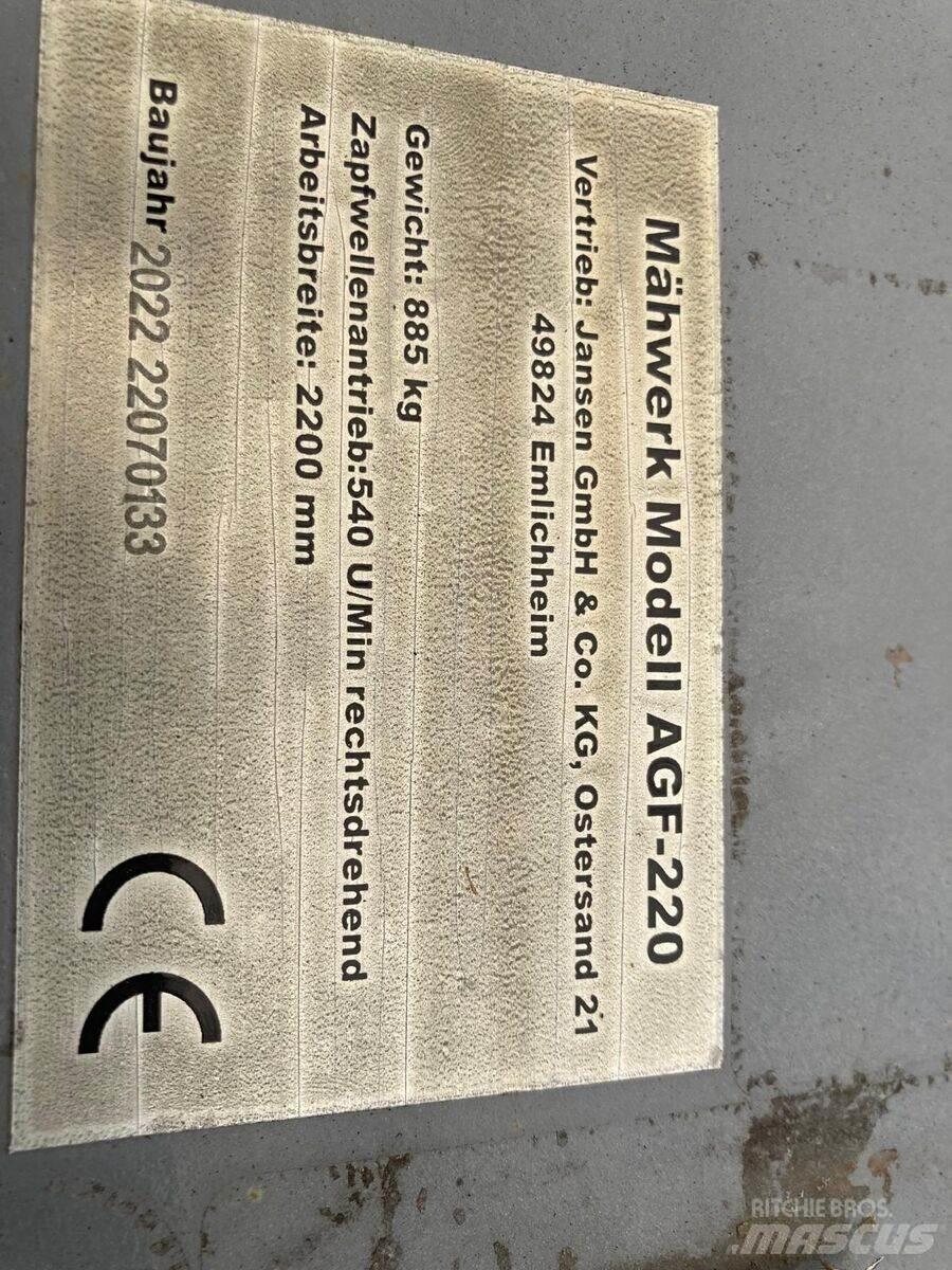  AGF 220 Kosilnice za pašnike