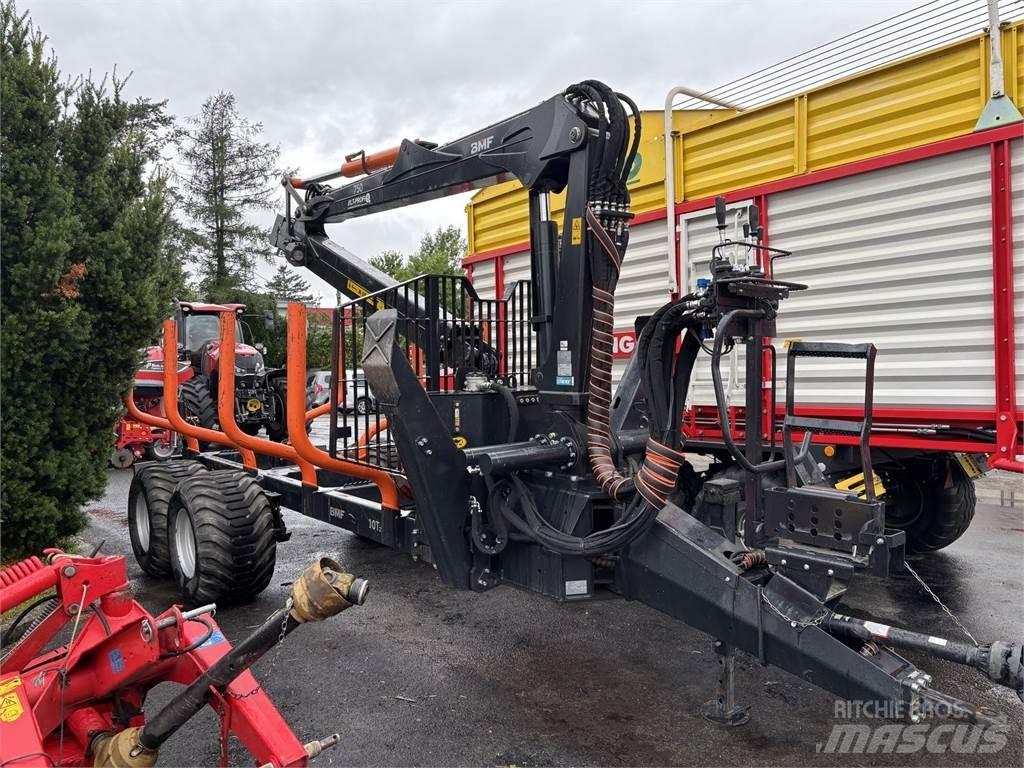 BMF 10T2+750Kran Gozdarske prikolice