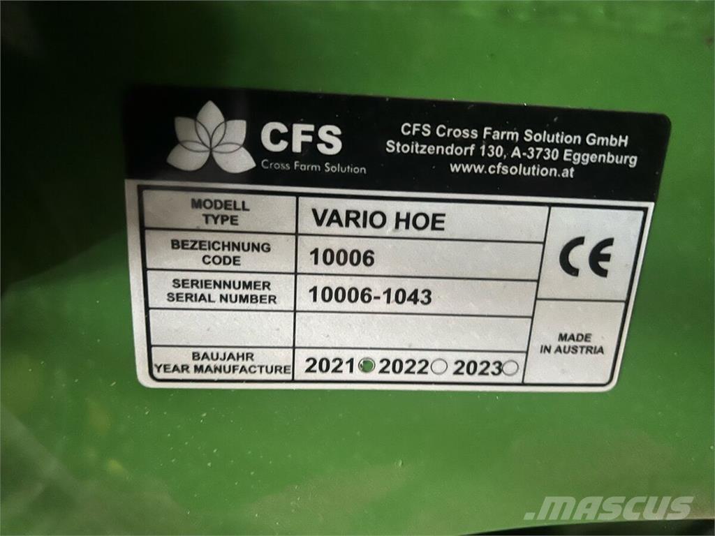  CFS Varihoe 620 Drugi stroji in priključki za setev in sajenje