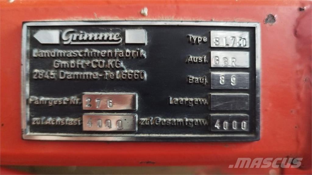 Grimme SL 750 Kmetijstvo - drugo