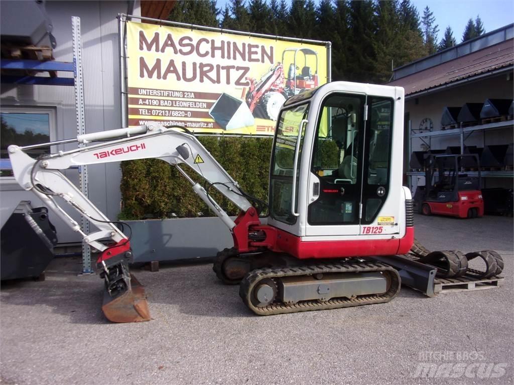 Takeuchi TB125 Mini bagri <7t